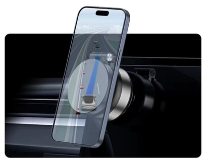 360 Degree Rotating Electric Vacuum Magnetic Suction Car Phone Holder Compatible with 4.7 inch or larger smartphones