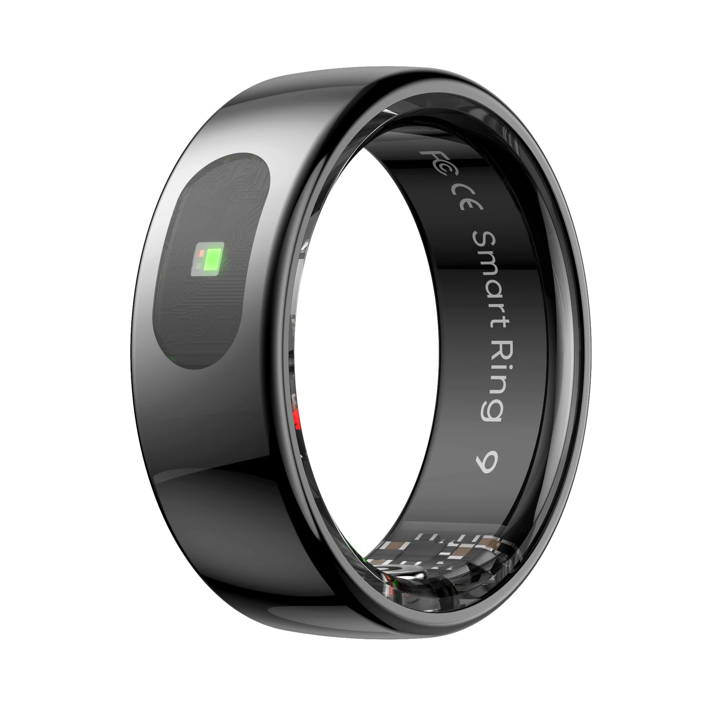 Qring Smart Ring R08 pour Femmes et Hommes Télécommande Électronique, Tensiomètre, Température Sommeil, compatible avec Android et IOS