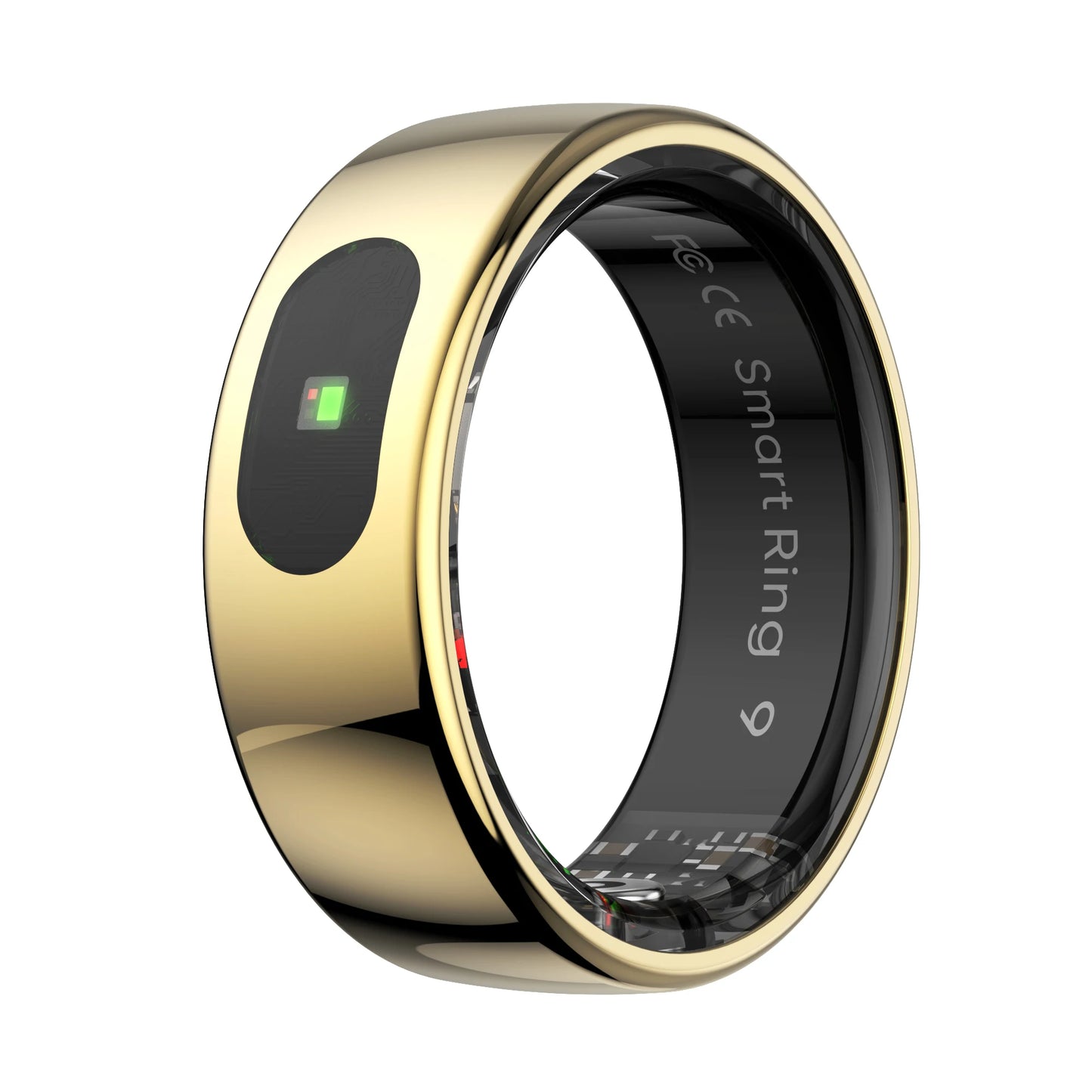 Qring Smart Ring R08 pour Femmes et Hommes Télécommande Électronique, Tensiomètre, Température Sommeil, compatible avec Android et IOS